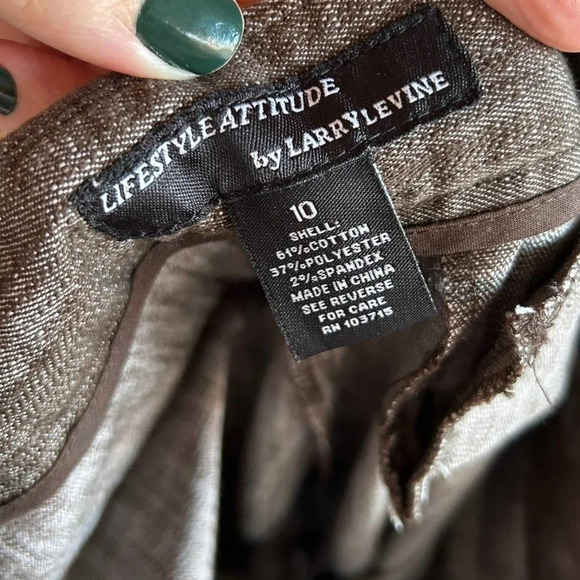 Lifestyle Attitude by Larry Levine Women's Career Slacks Size 10 - Picture 4 of 6